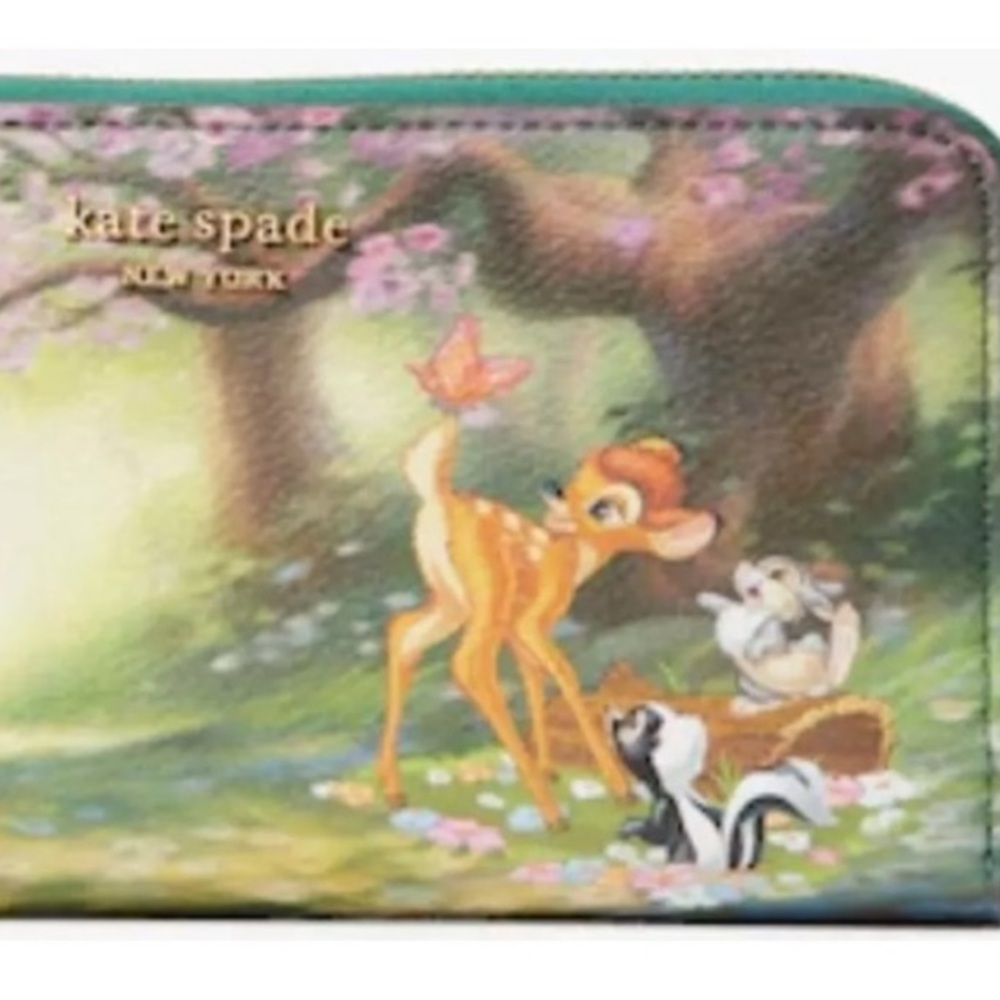 Disney x Kate Spade New York Bambi thumper Continental zip wallet novelty - Picture 2 of 7